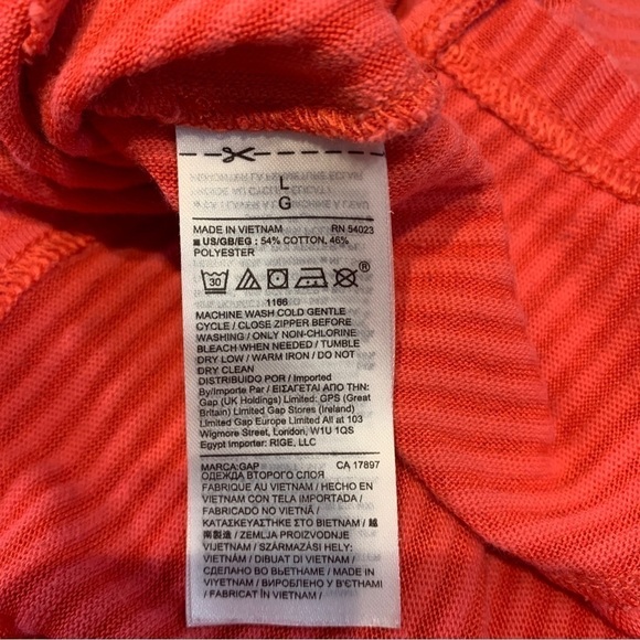 GAP Pink Red Maternity T Shirt Dress With Zippers Breastfeeding Large - Picture 5 of 5